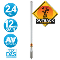 The "DIP-STICK" Omni Antenna 360° 12dBi 2.4GHz Anti-Vibration (AV) with N-Type Female Connector